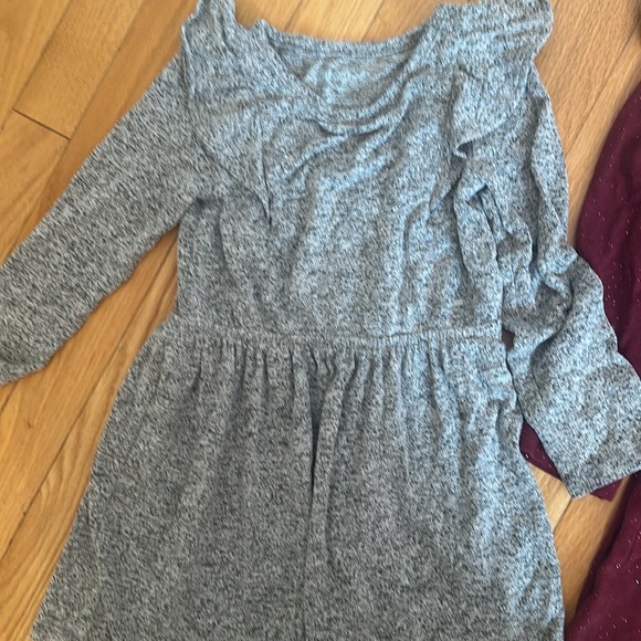 Cat and Jack Ruffle shoulder Sweater Dress (2) - Picture 3 of 3